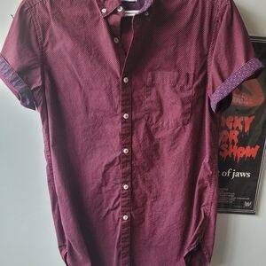 Denim & flower  slim fit,size S color purple